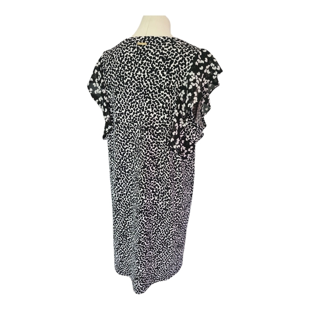 Michael Kors Black White Sheath Dress Sleeveless Work Office L - Picture 5 of 11